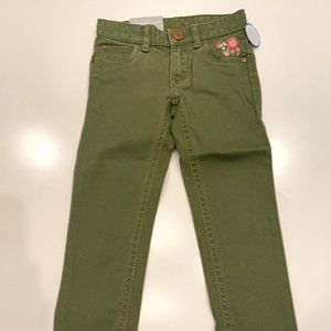 NWT Girls Army Green Skinny Jeans